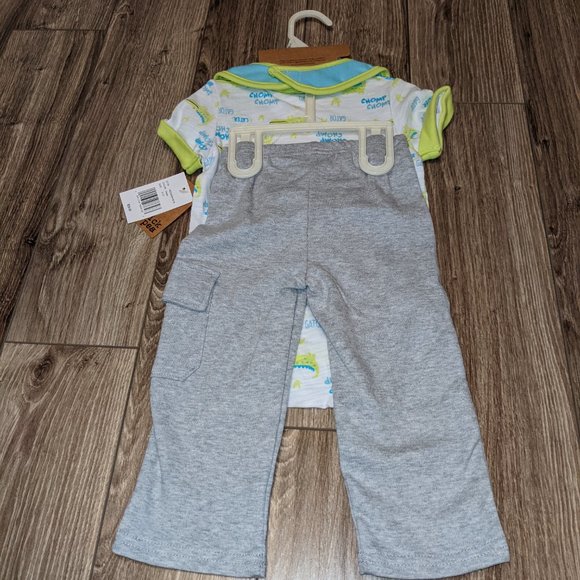 NWT Baby Boy (9-12M) - CHICK PEA 4pcs Alligator Pant Set - Picture 2 of 7